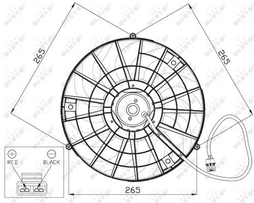 Ventilateur, refroidissement du moteur