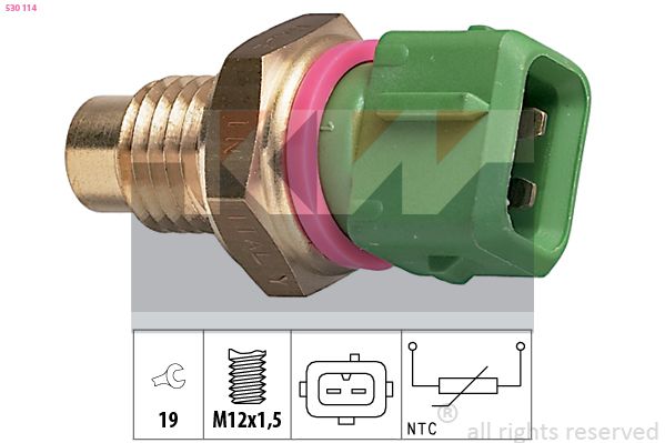 Czujnik, temperatura płynu chłodzącego KW 530 114