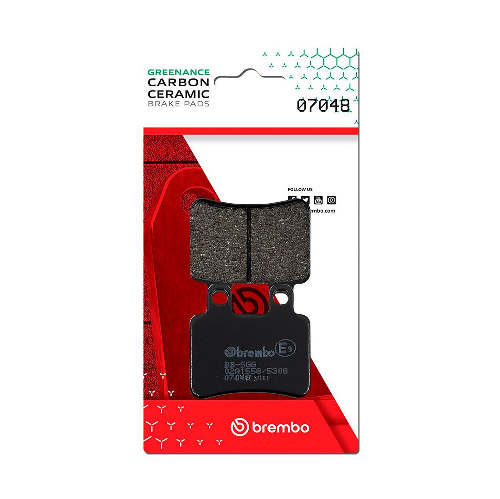 set placute frana,frana disc BREMBO PRIME - CarbonCeramic 07048