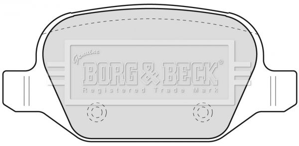 Zestaw klocków hamulcowych, hamulce tarczowe BORG & BECK BBP1776