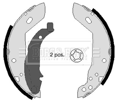 Zestaw szczęk hamulcowych BORG & BECK BBS6240