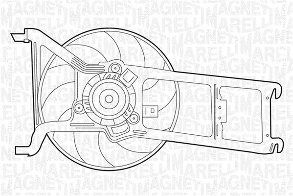 Wentylator, chłodzenie silnika MAGNETI MARELLI 069422375010