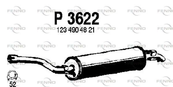 Tłumik końcowy FENNO P3622