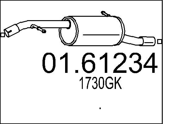 Tłumik końcowy MTS 01.61234