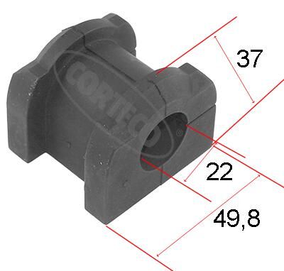 Levně Držák, Příčný stabilizátor CORTECO 49363593