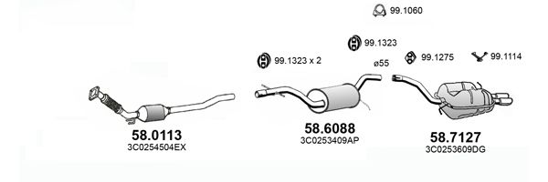 Układ wydechowy ASSO ART4446