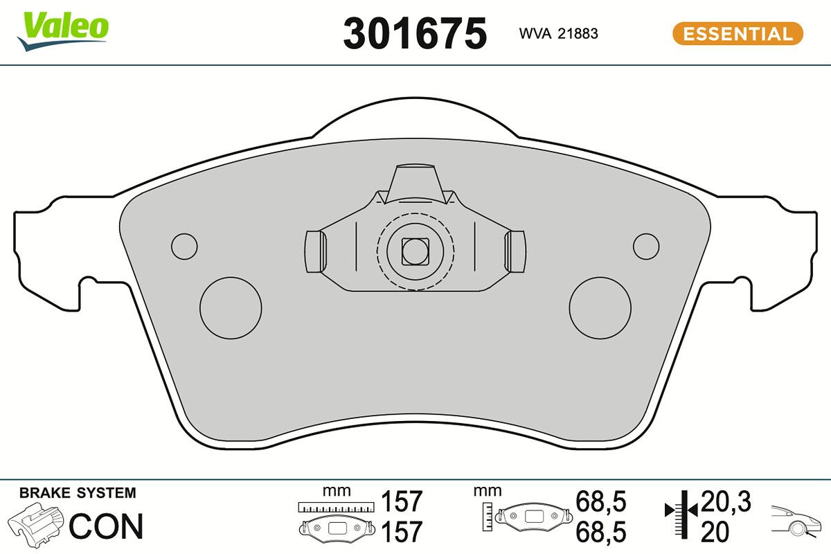 Комплект тормозных колодок, дисковый тормоз