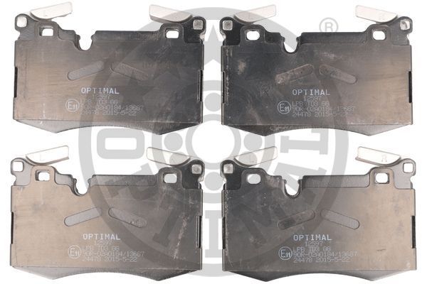 Zestaw klocków hamulcowych, hamulce tarczowe OPTIMAL BP-12597