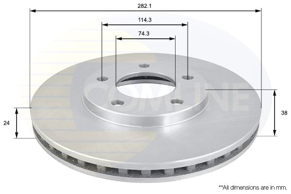 Tarcza hamulcowa COMLINE ADC2306V