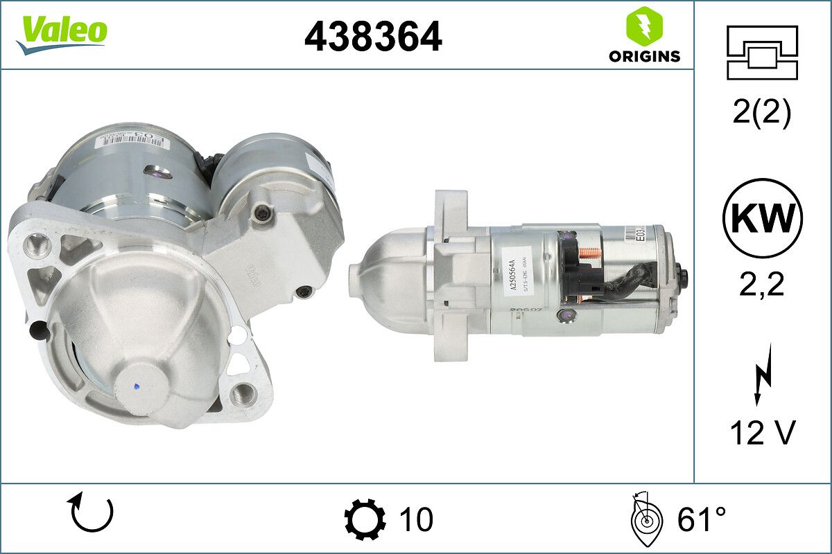 starter VALEO 438364