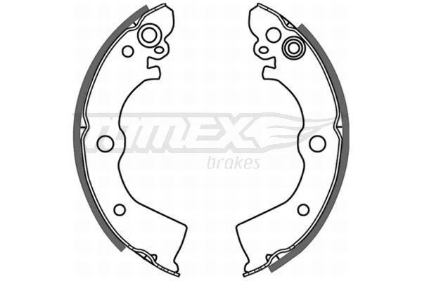 Levně Sada brzdových čelistí TOMEX Brakes 21-50