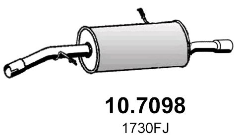 Tłumik końcowy ASSO 10.7098
