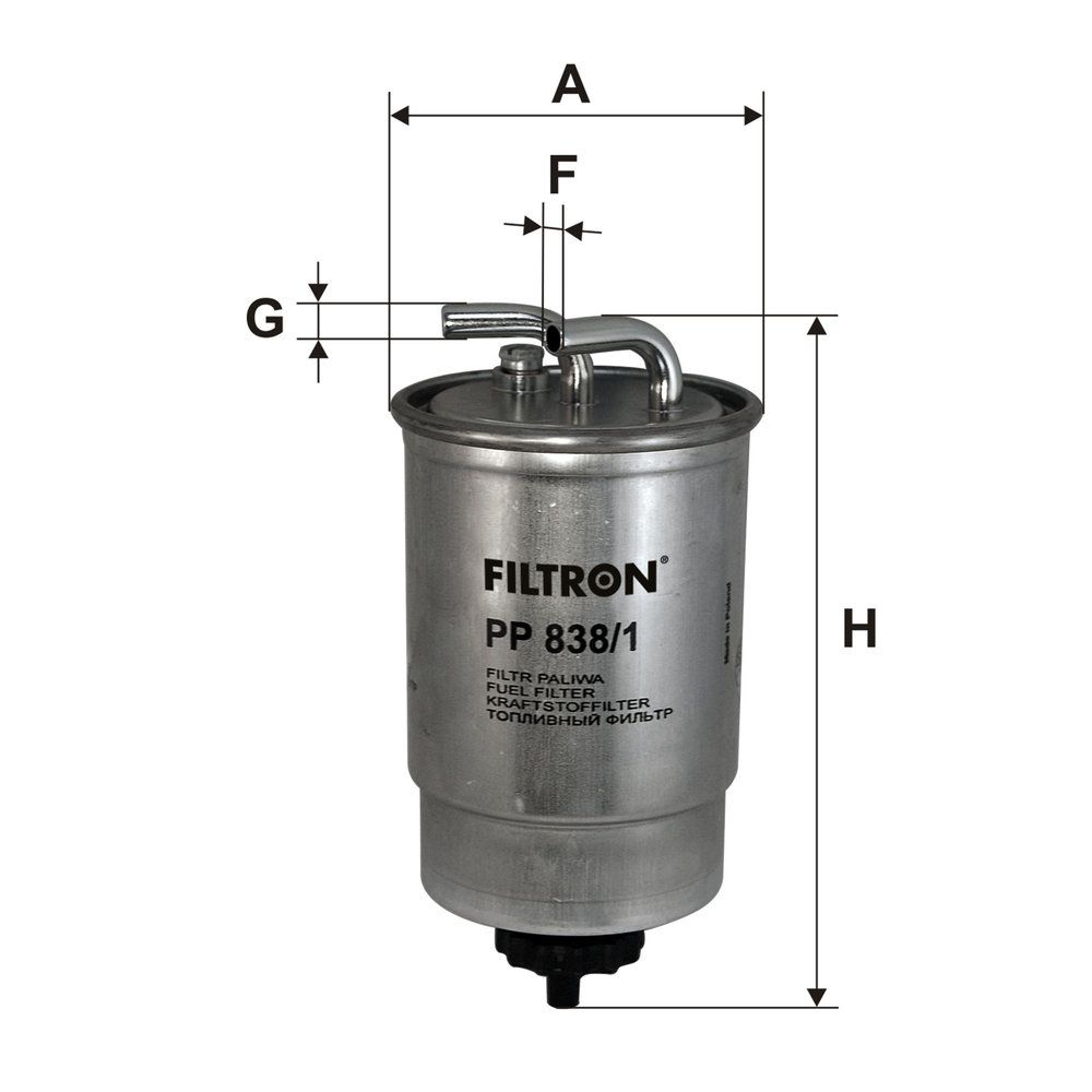 Levně Palivový filtr FILTRON PP 838/1