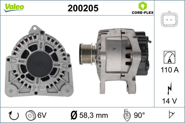 Alternator VALEO 200205
