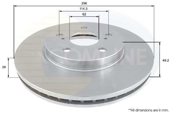 Tarcza hamulcowa COMLINE ADC01112V