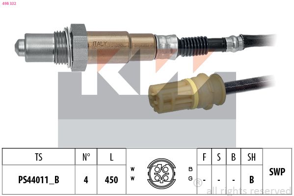 Sonda lambda KW 498 332