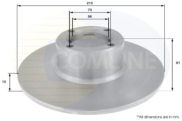Tarcza hamulcowa COMLINE ADC1304