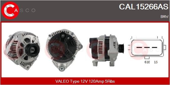 Levně generátor CASCO CAL15266AS