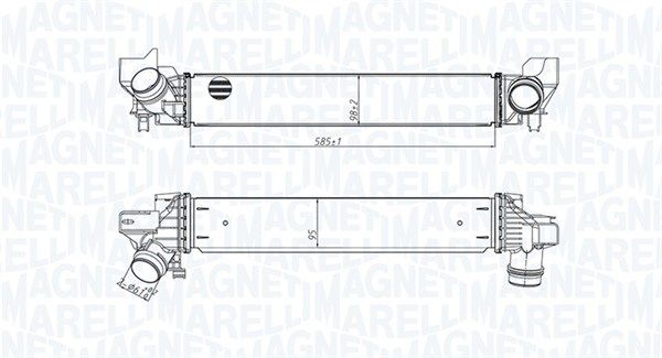 Chłodnica powietrza doładowującego MAGNETI MARELLI 351319205450