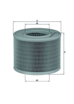 Vzduchový filtr KNECHT LX 986