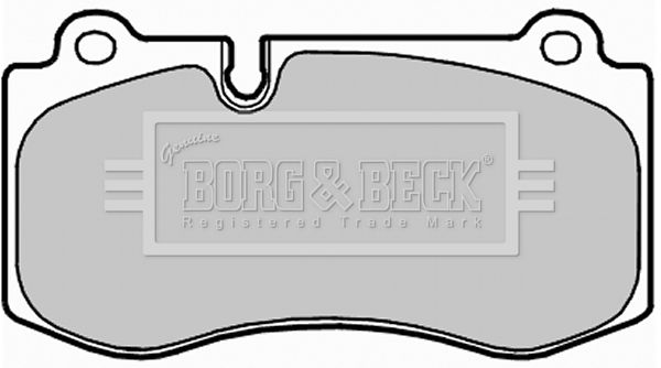Zestaw klocków hamulcowych, hamulce tarczowe BORG & BECK BBP2036