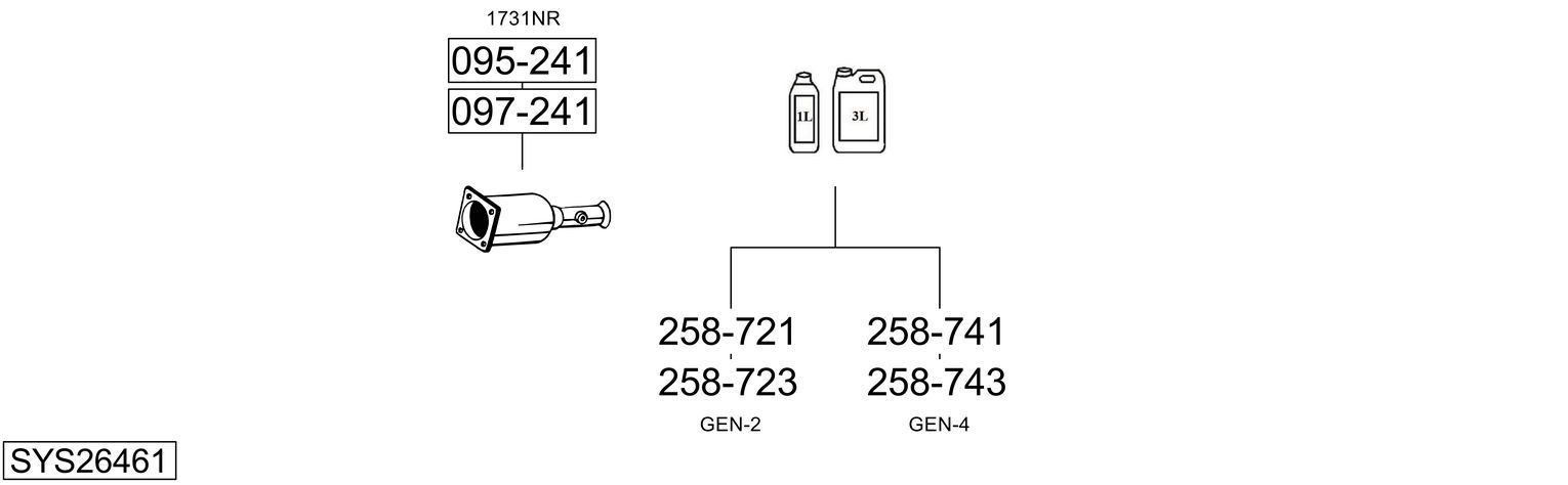Układ wydechowy BOSAL SYS26461