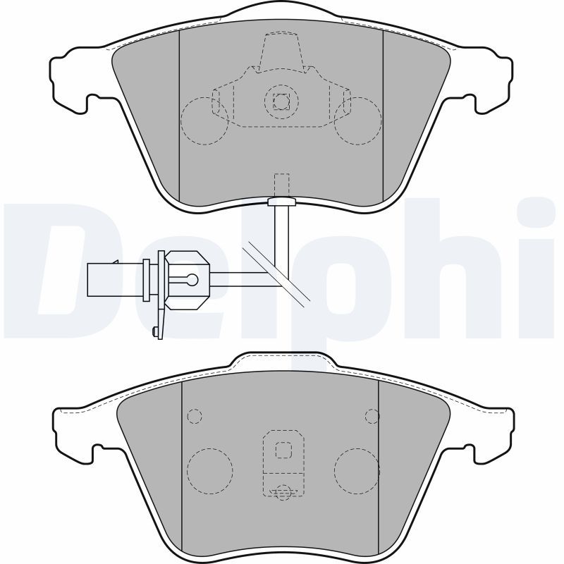 Sada brzdových platničiek kotúčovej brzdy DELPHI LP1825