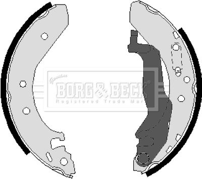 Zestaw szczęk hamulcowych BORG & BECK BBS6223