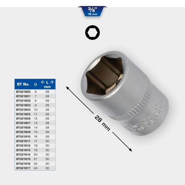 Cap cheie tubulara BRILLIANT TOOLS BT021807