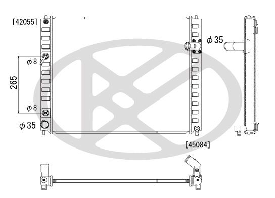 Radiator, racire motor KOYORAD PL022210