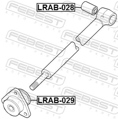 Levně Uložení, řídicí mechanismus FEBEST LRAB-029