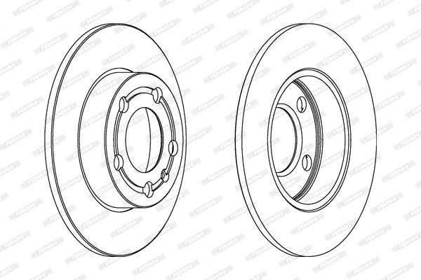 Tarcza hamulcowa FERODO DDF1233C
