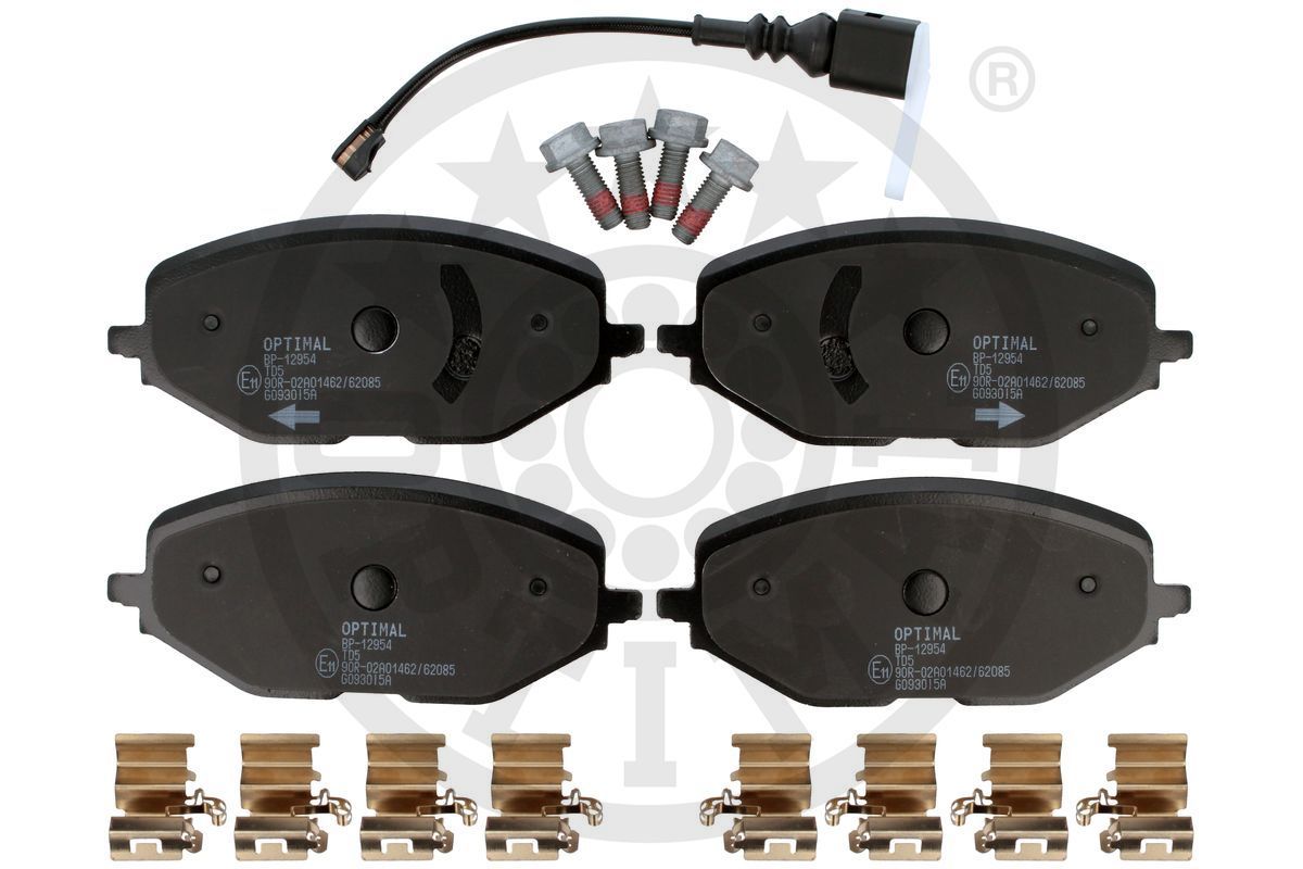 Zestaw klocków hamulcowych, hamulce tarczowe OPTIMAL BP-12954
