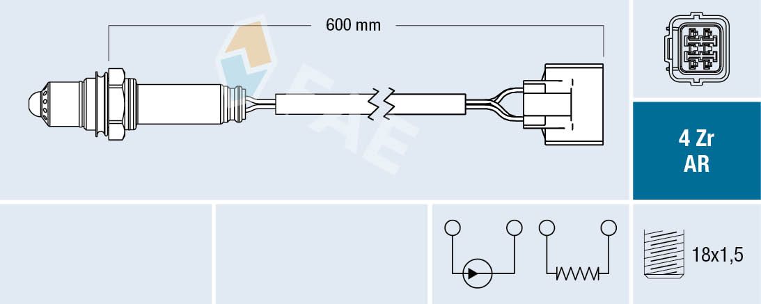 Sonda lambda FAE 75604