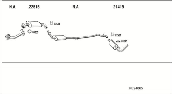 Układ wydechowy WALKER RE94065