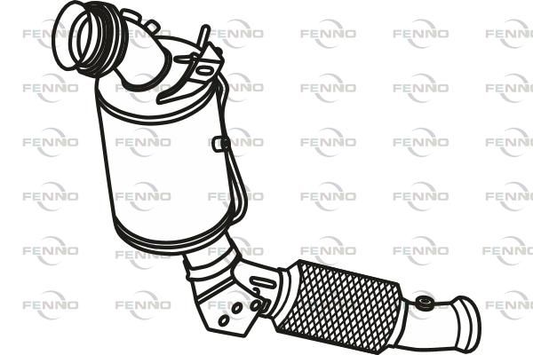 Filtr sadzy / filtr cząstek stałych, układ wydechowy FENNO P8847DPF