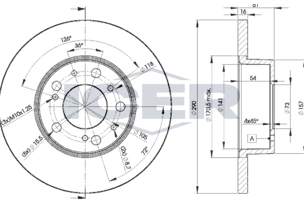 Tarcza hamulcowa ICER 78BD4695-2