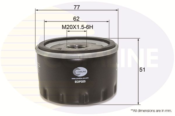 Filtr oleju COMLINE EOF025