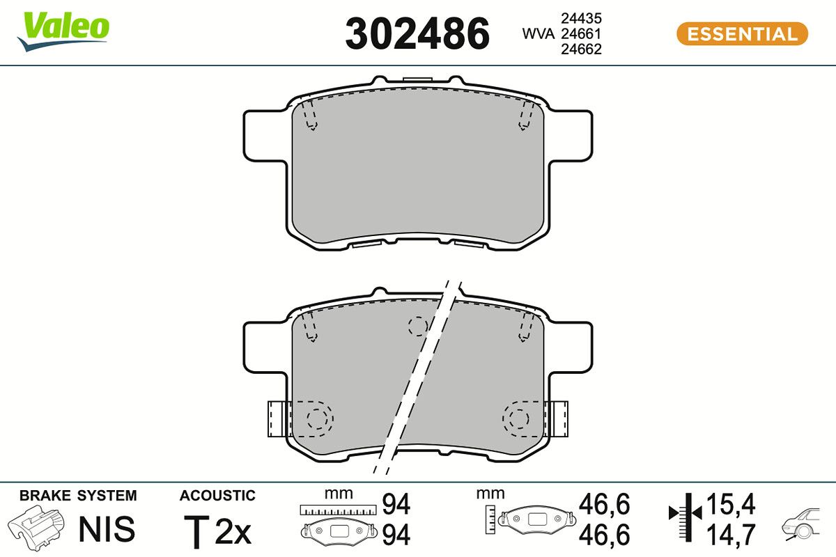 Комплект тормозных колодок, дисковый тормоз