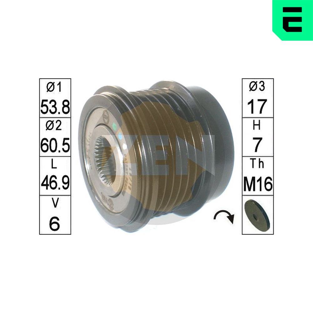 Sistem roata libera, generator ERA ZN6012