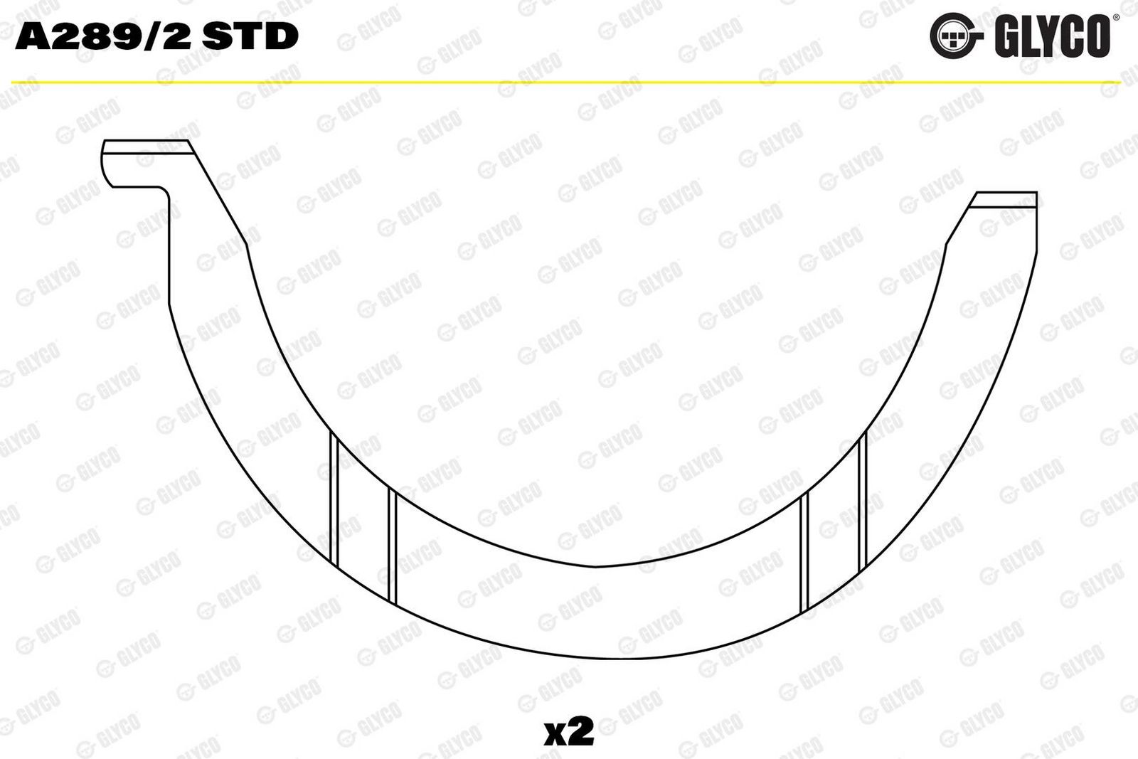 Saiba distantier, arbore cotit GLYCO A289/2 STD