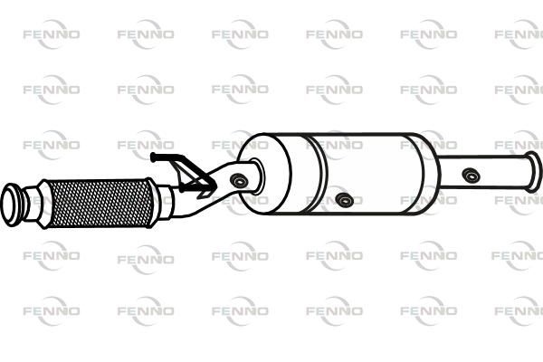 Filtr sadzy / filtr cząstek stałych, układ wydechowy FENNO P9886DPF
