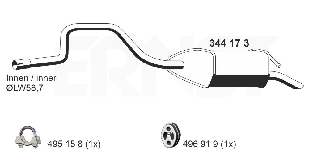 Toba esapament finala ERNST 344173