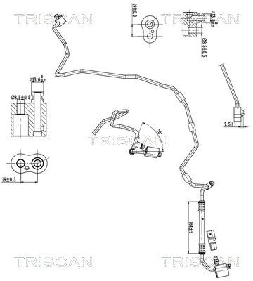 conducta presiune variabila,aer conditionat TRISCAN 9010 29045