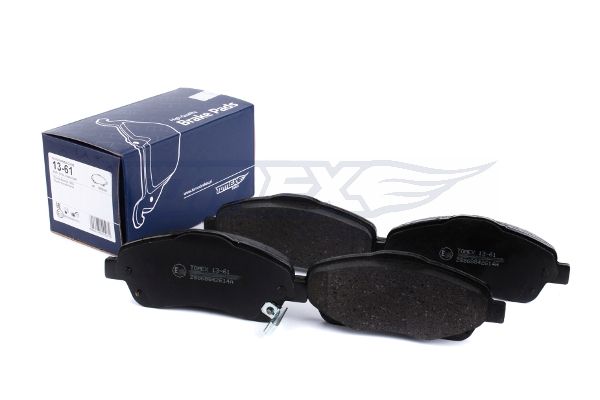 Levně Sada brzdových destiček, kotoučová brzda TOMEX Brakes 13-61