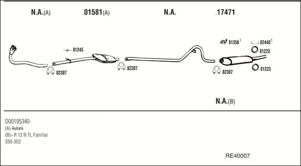 Układ wydechowy WALKER RE40007