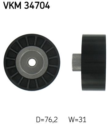 Vratná/vodiaca kladka rebrovaného klinového remeňa SKF VKM 34704