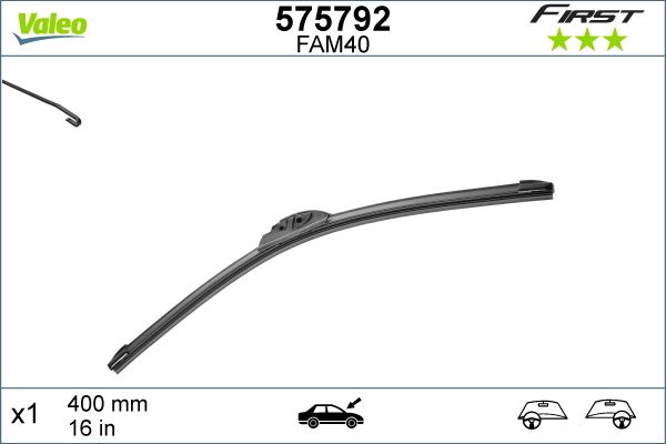 Pióro wycieraczki VALEO 575792
