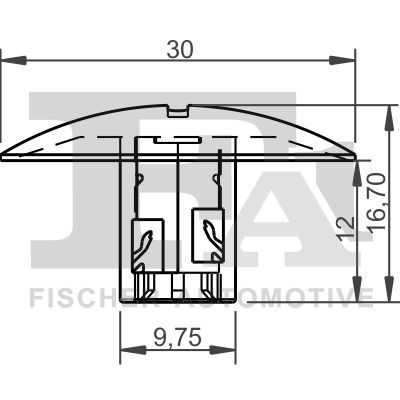 Clip, listwa ochronna FA1 21-10032.10