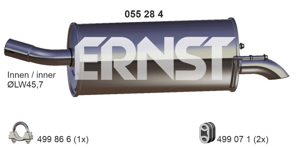 Toba esapament finala ERNST 055284